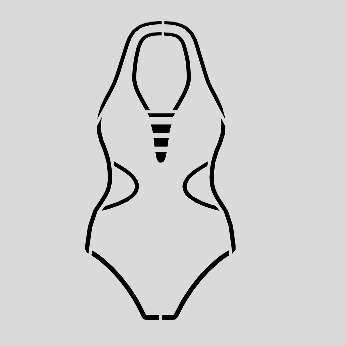 Swimsuit Cutter and Stamp Cookie Cutter | Stamp | Stencil #12