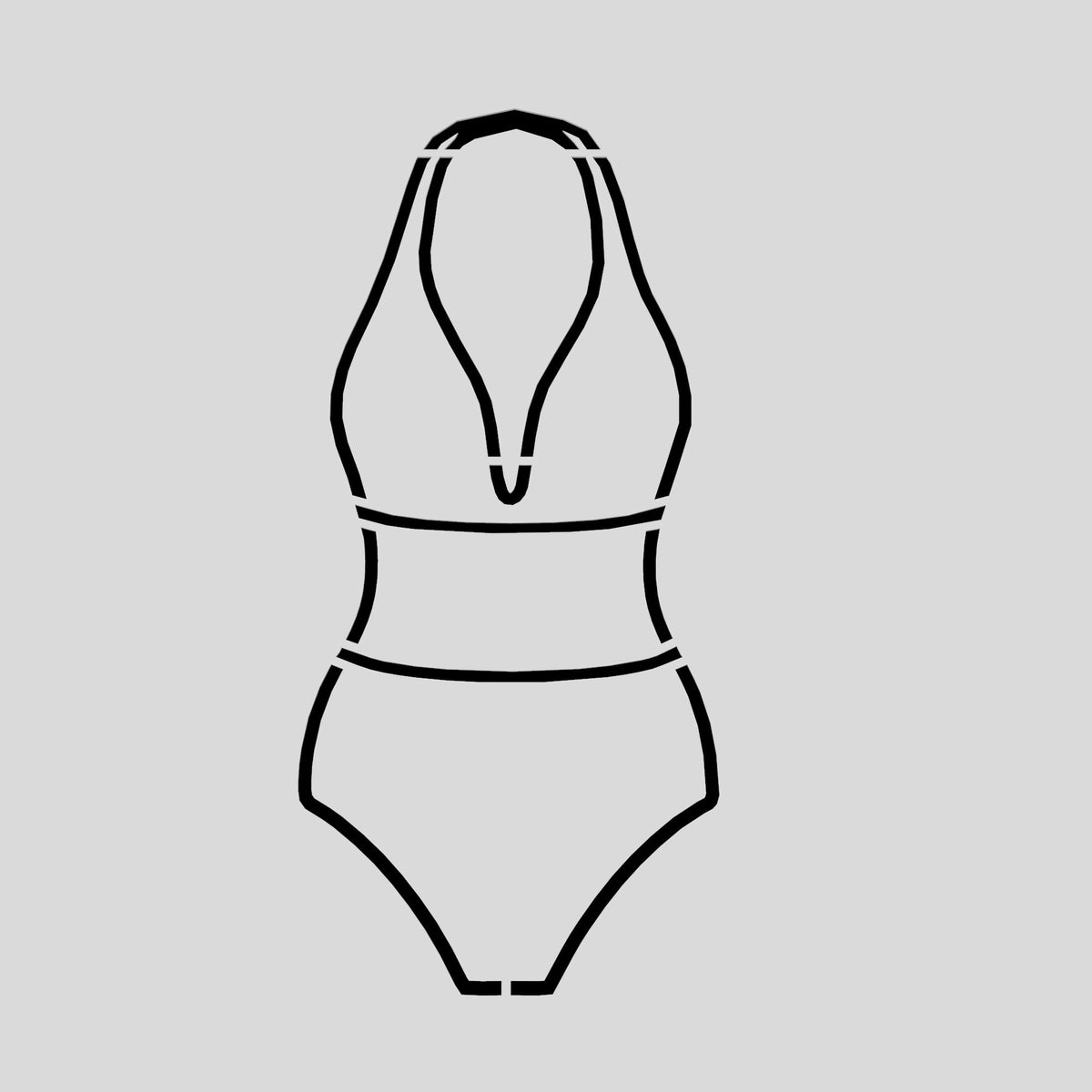 Swimsuit Cutter and Stamp Cookie Cutter | Stamp | Stencil #13