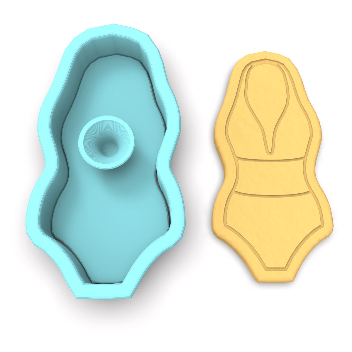 Swimsuit Cutter and Stamp Cookie Cutter | Stamp | Stencil #13