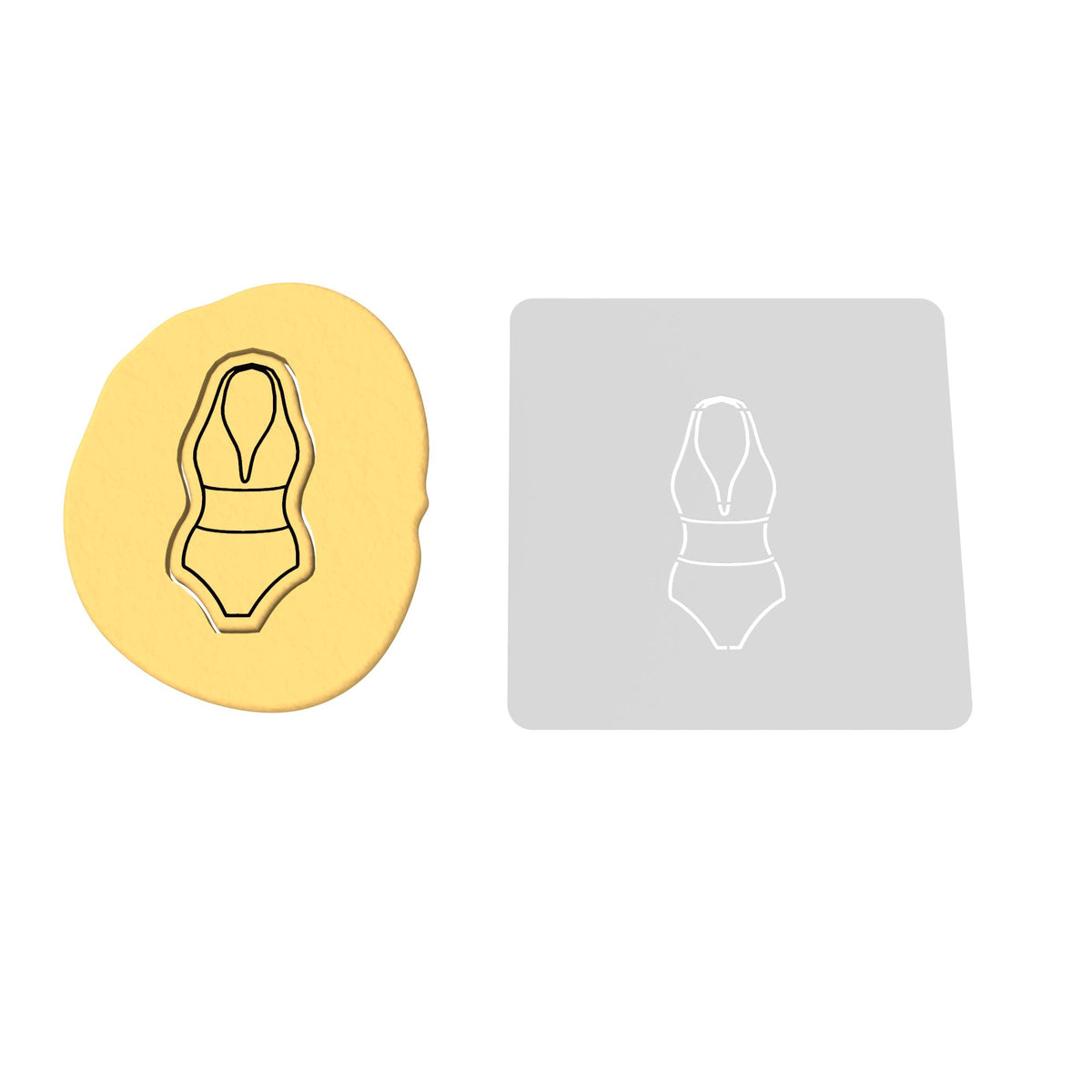 Swimsuit Cutter and Stamp Cookie Cutter | Stamp | Stencil #13