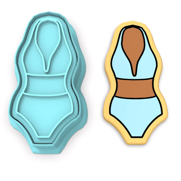 Swimsuit Cutter and Stamp Cookie Cutter | Stamp | Stencil #13