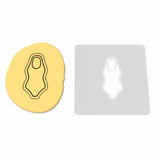 Swimsuit Cutter and Stamp Cookie Cutter | Stamp | Stencil #2
