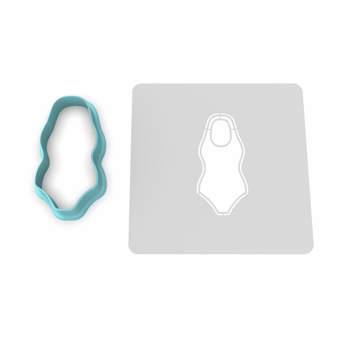 Swimsuit Cutter and Stamp Cookie Cutter | Stamp | Stencil #2