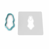 Swimsuit Cutter and Stamp Cookie Cutter | Stamp | Stencil #2