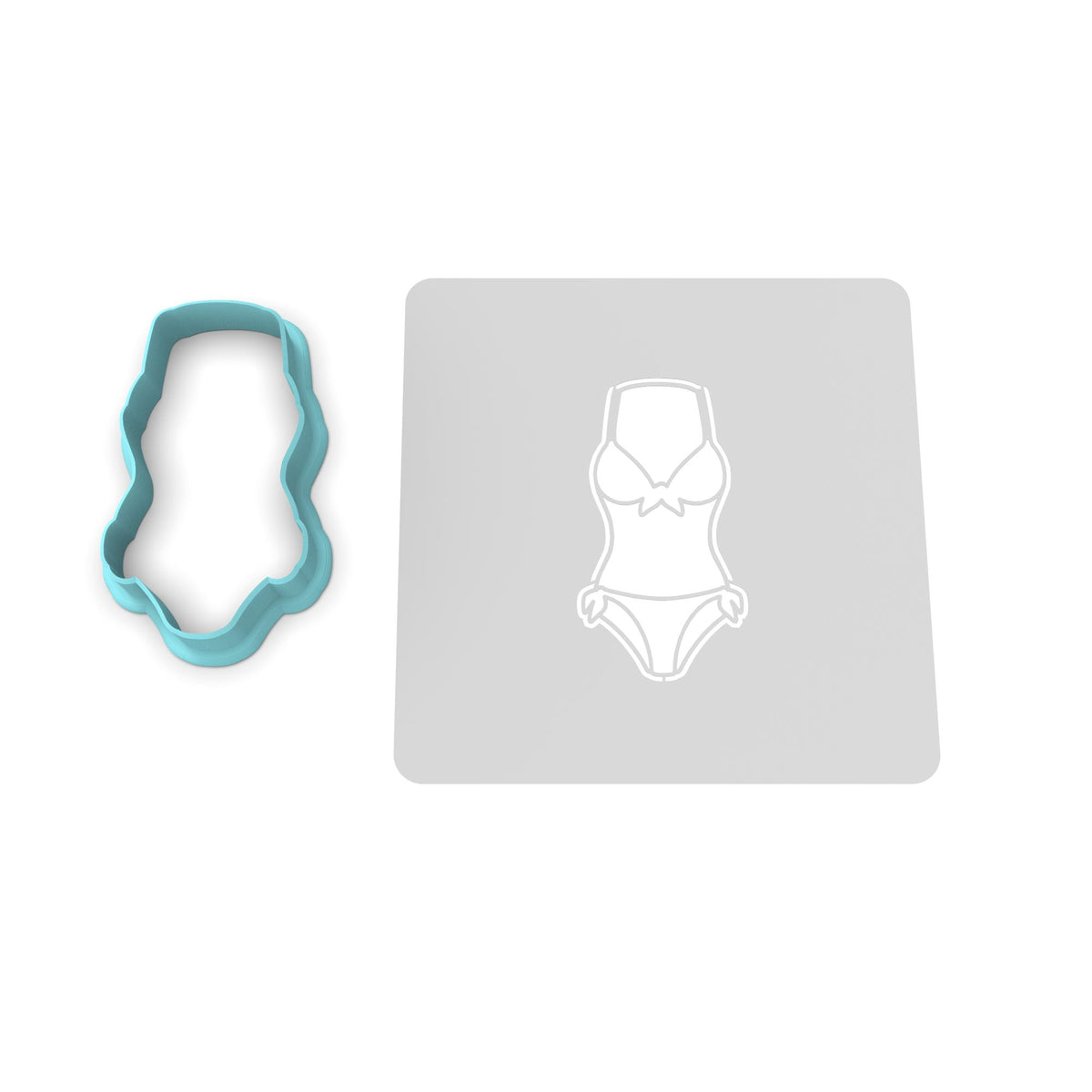 Swimsuit Cutter and Stamp Cookie Cutter | Stamp | Stencil #3