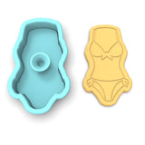 Swimsuit Cutter and Stamp Cookie Cutter | Stamp | Stencil #3