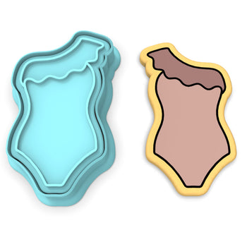 Swimsuit Cutter and Stamp Cookie Cutter | Stamp | Stencil #4