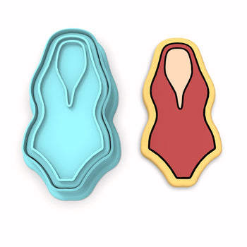 Swimsuit Cutter and Stamp Cookie Cutter | Stamp | Stencil #8