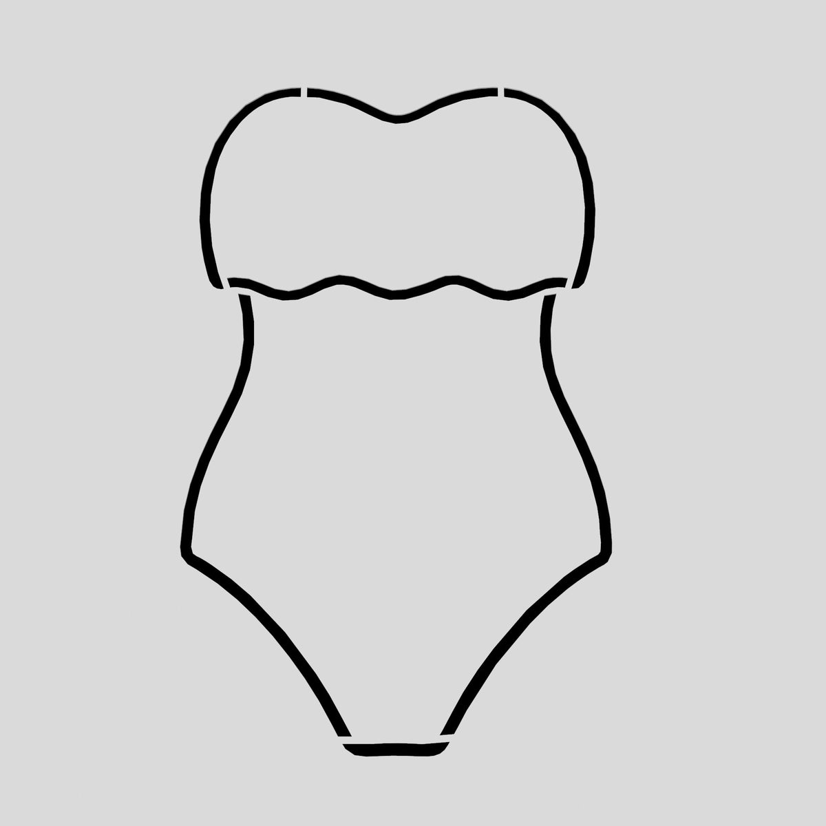 Swimsuit Cutter n Stamp Cookie Cutter | Stamp | Stencil #5