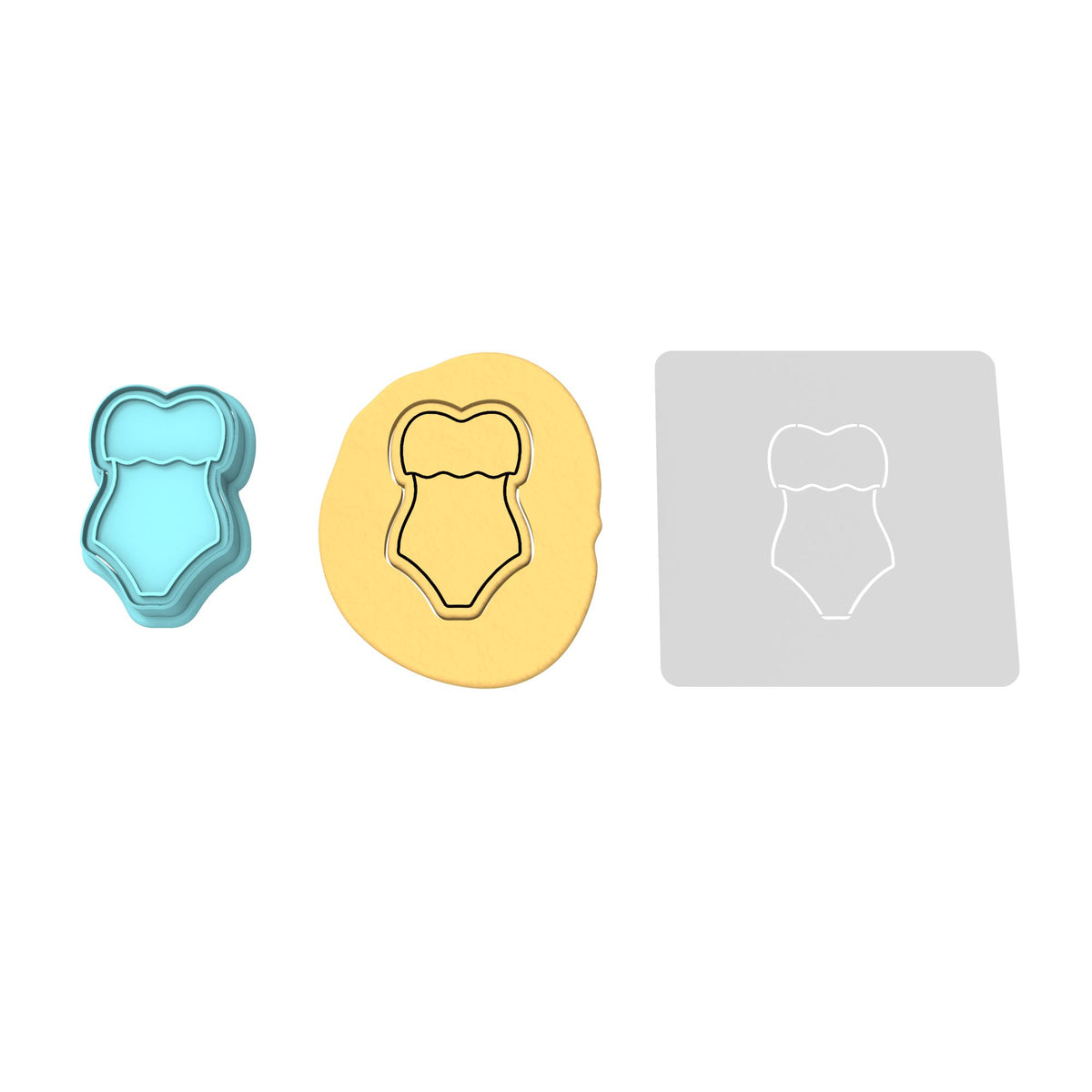 Swimsuit Cutter n Stamp Cookie Cutter | Stamp | Stencil #5
