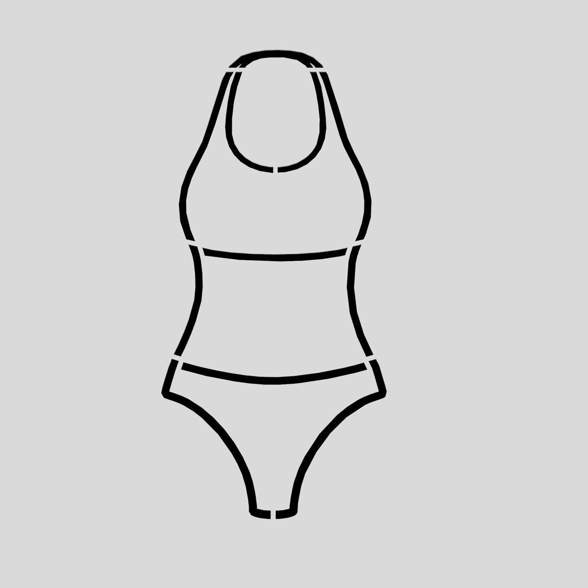 Swimsuit Cutter n Stamp Cookie Cutter | Stamp | Stencil #6