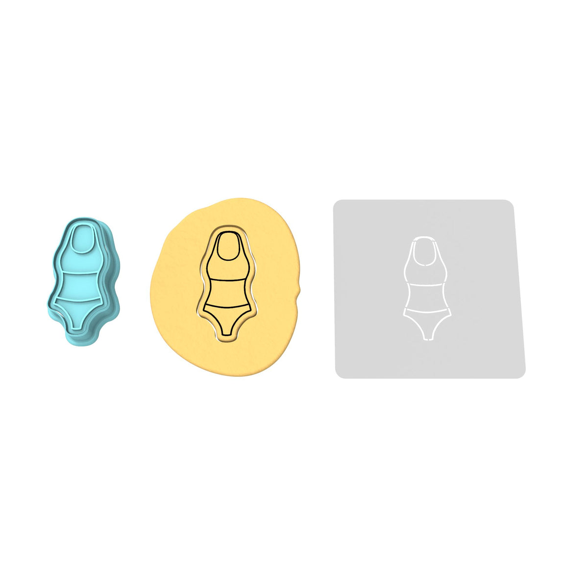 Swimsuit Cutter n Stamp Cookie Cutter | Stamp | Stencil #6
