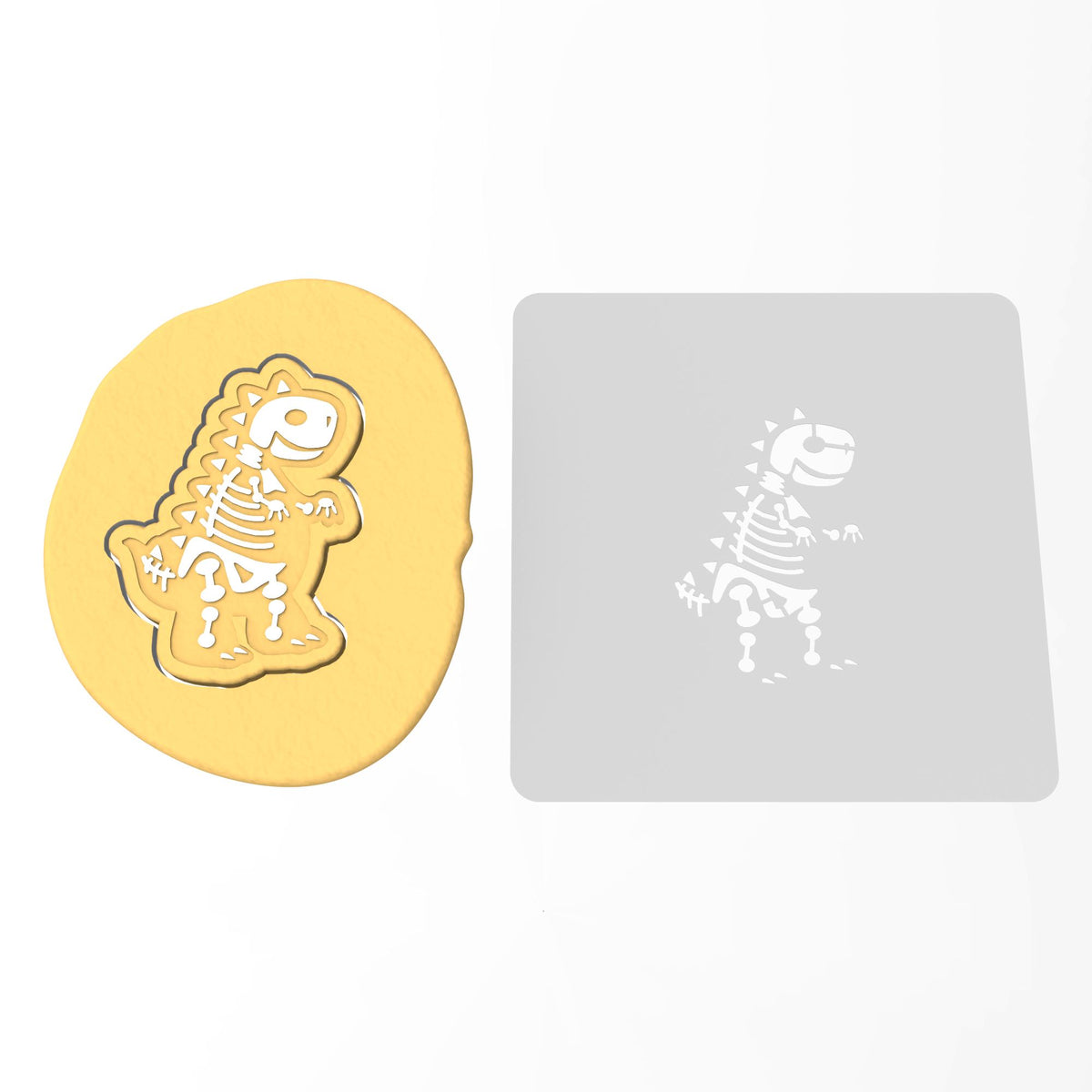 T Rex Bones Cookie Cutter | Stamp | Stencil #1