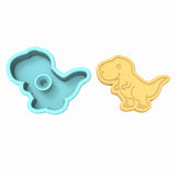 T- Rex Dinosaur Cute Cookie Cutter | Stamp | Stencil #1