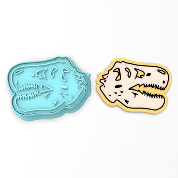 T- Rex Skull Cookie Cutter | Stamp | Stencil #1
