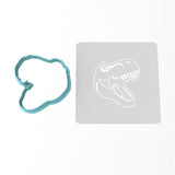 T-Rex Skull Cookie Cutter | Stamp | Stencil #2