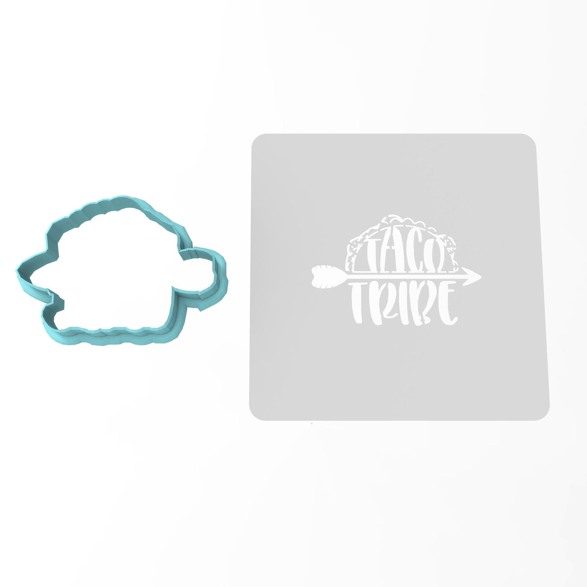 Taco Tribe Cookie Cutter | Stamp | Stencil #1