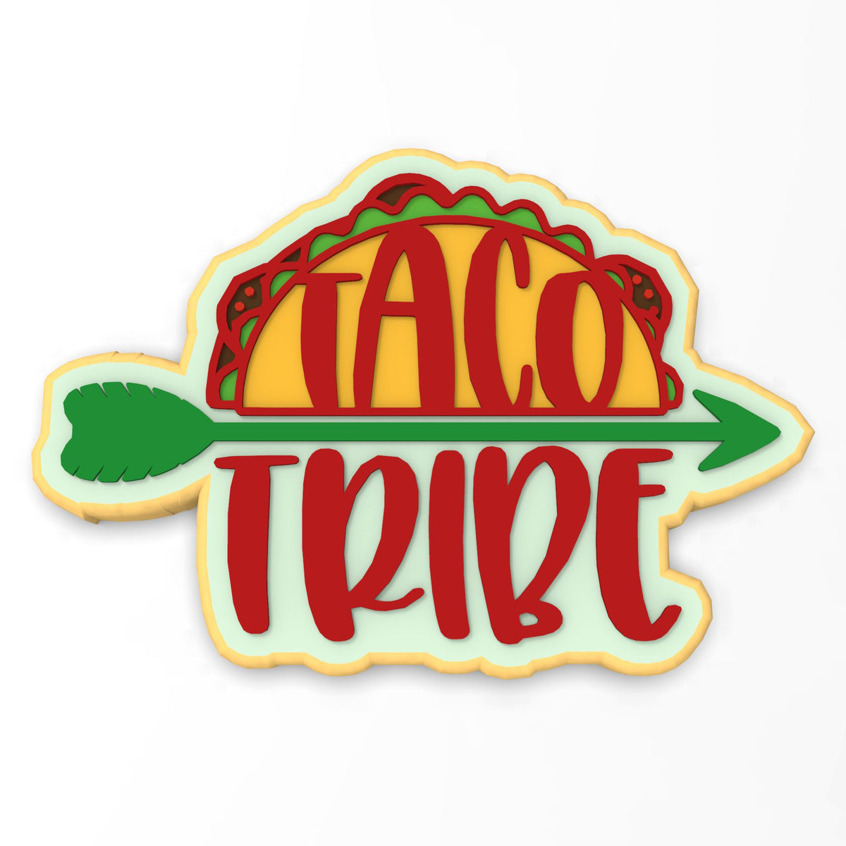 Taco Tribe Cookie Cutter | Stamp | Stencil #1