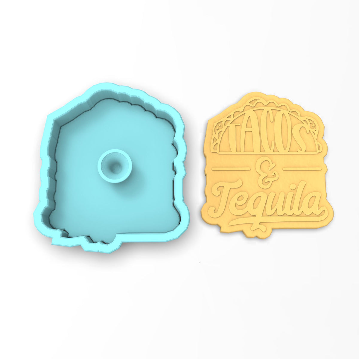 Tacos & Tequila Cookie Cutter | Stamp | Stencil #1