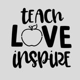 Teach Love Inspire Cookie Cutter | Stamp | Stencil #1