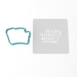 Teacher Coffee Cookie Cutter | Stamp | Stencil #1