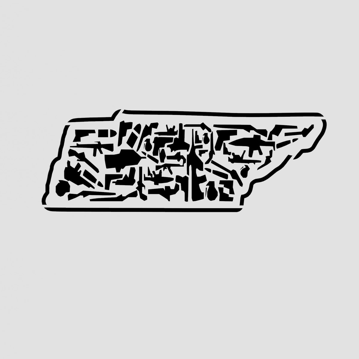 Tennessee Guns Cookie Cutter | Stamp | Stencil #1 Boys/ Army / Outdoorsman Cookie Cutter Lady 