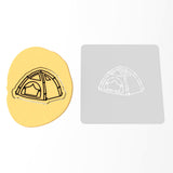 Tent Cookie Cutter | Stamp | Stencil #1