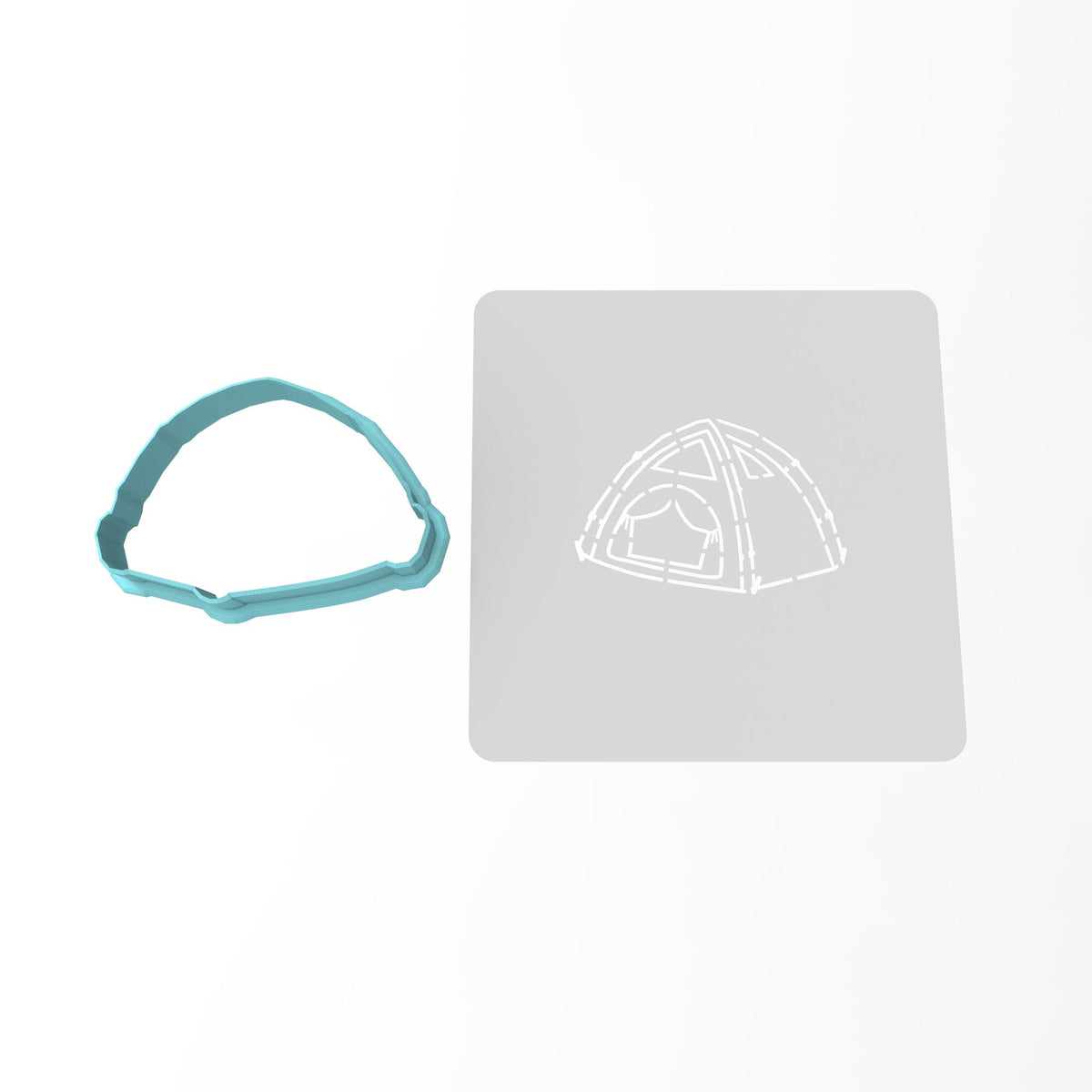 Tent Cookie Cutter | Stamp | Stencil #1