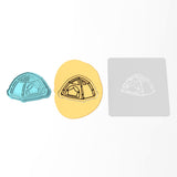 Tent Cookie Cutter | Stamp | Stencil #1