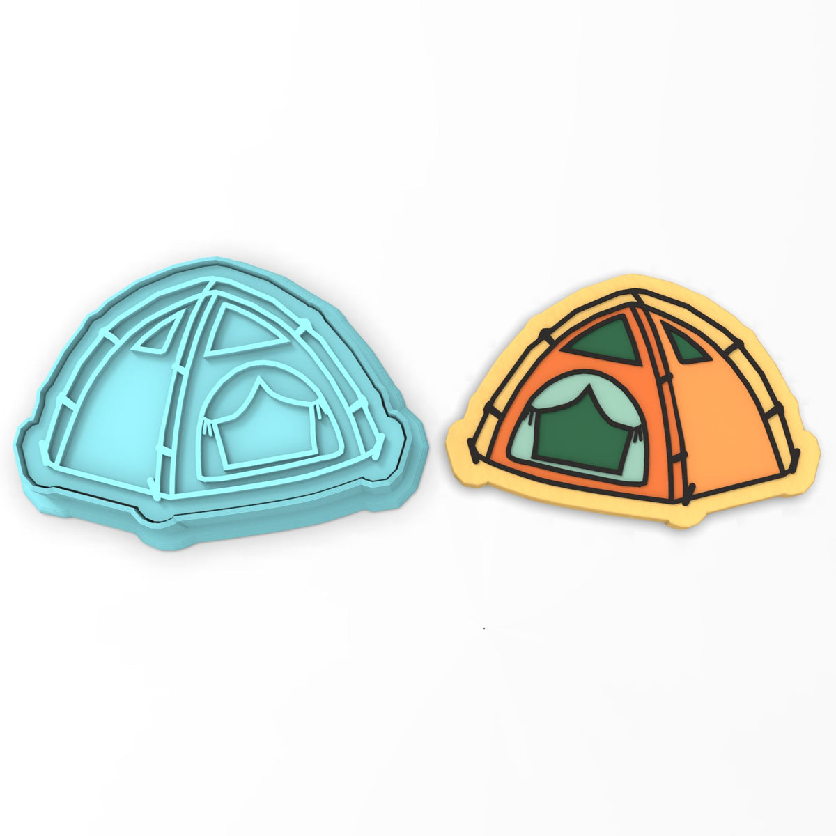 Tent Cookie Cutter | Stamp | Stencil #1