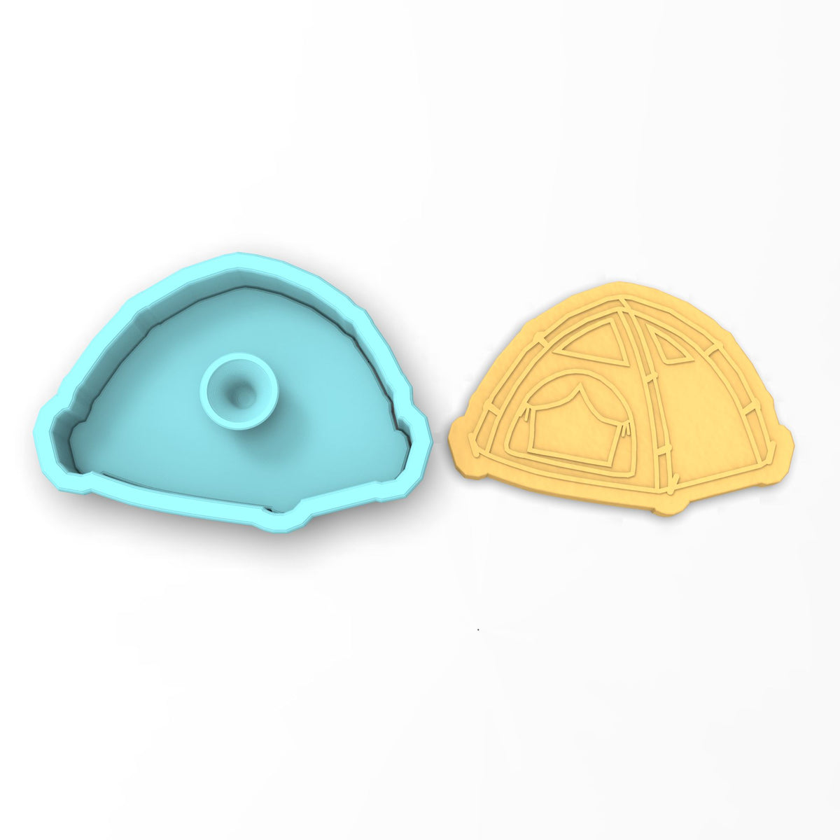 Tent Cookie Cutter | Stamp | Stencil #1