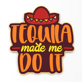 Tequila Cookie Cutter | Stamp | Stencil #1