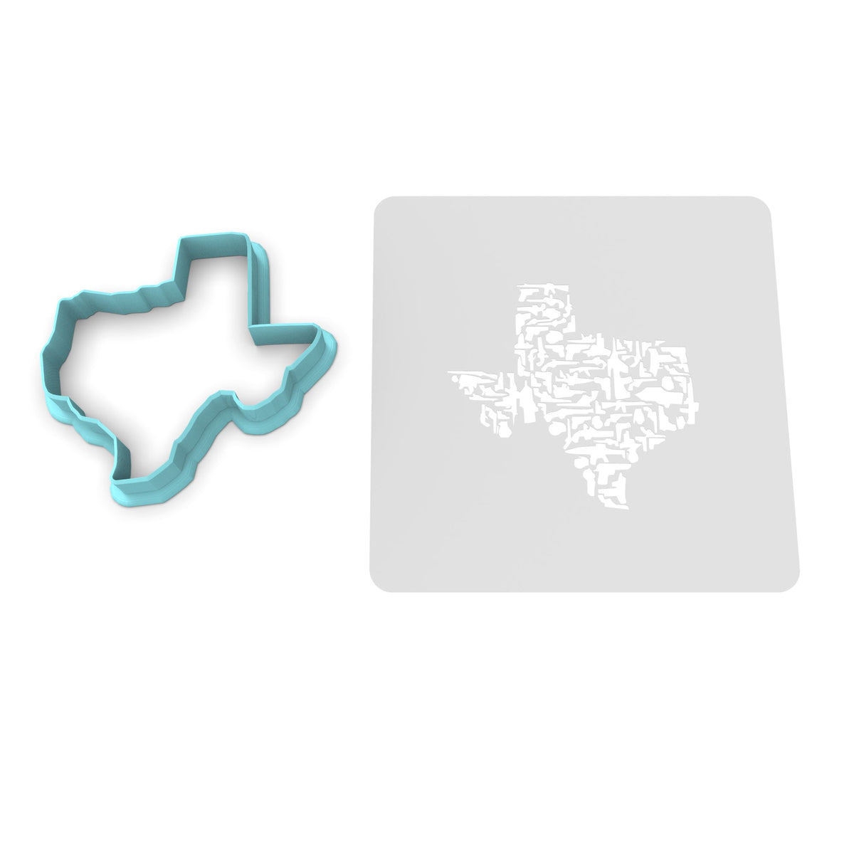 Texas Guns Cookie Cutter | Stamp | Stencil #1 Boys/ Army / Outdoorsman Cookie Cutter Lady 2 Inch Small Cupcake Cutter Only Yes