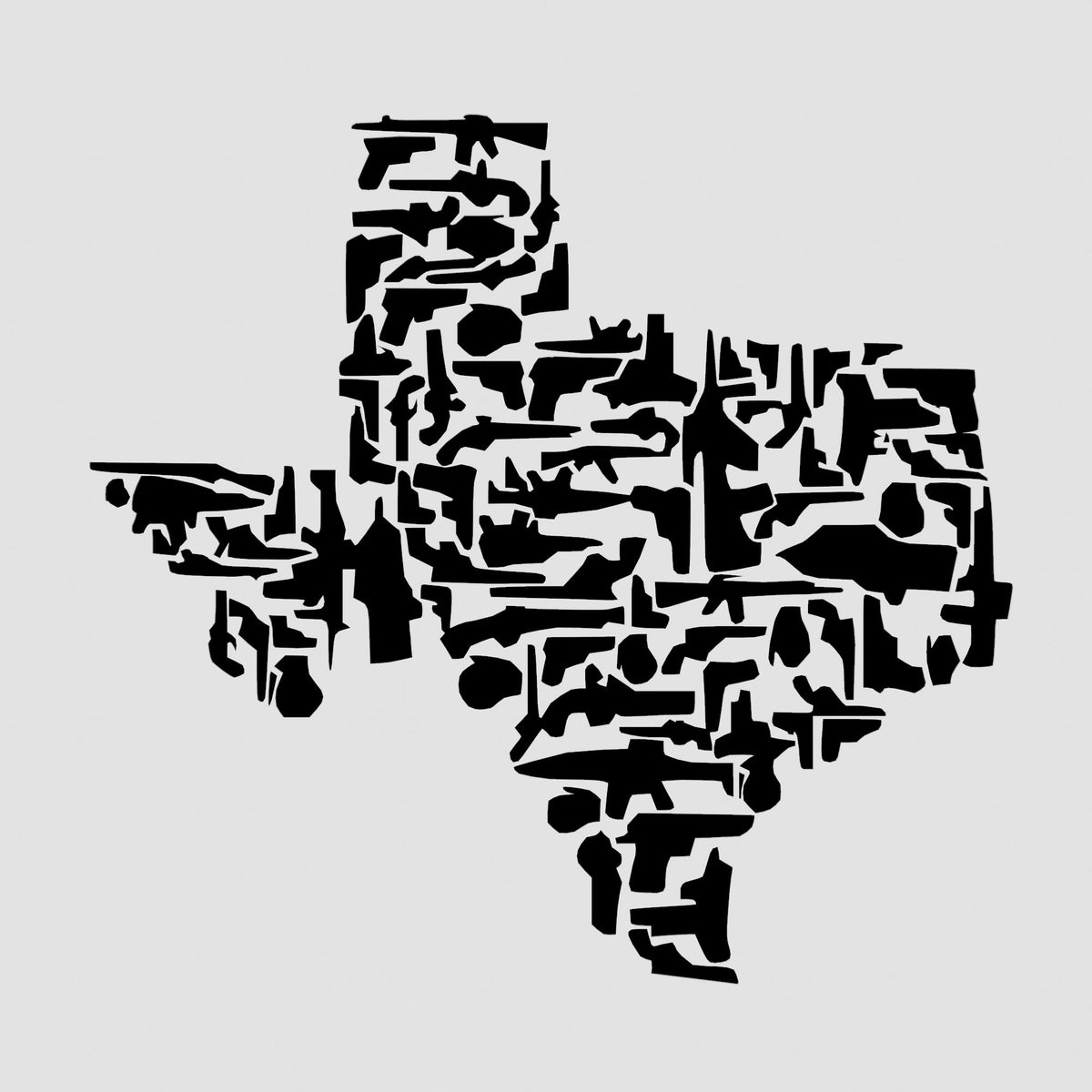 Texas Guns Cookie Cutter | Stamp | Stencil #1 Boys/ Army / Outdoorsman Cookie Cutter Lady 2 Inch Small Cupcake Stencil Only No