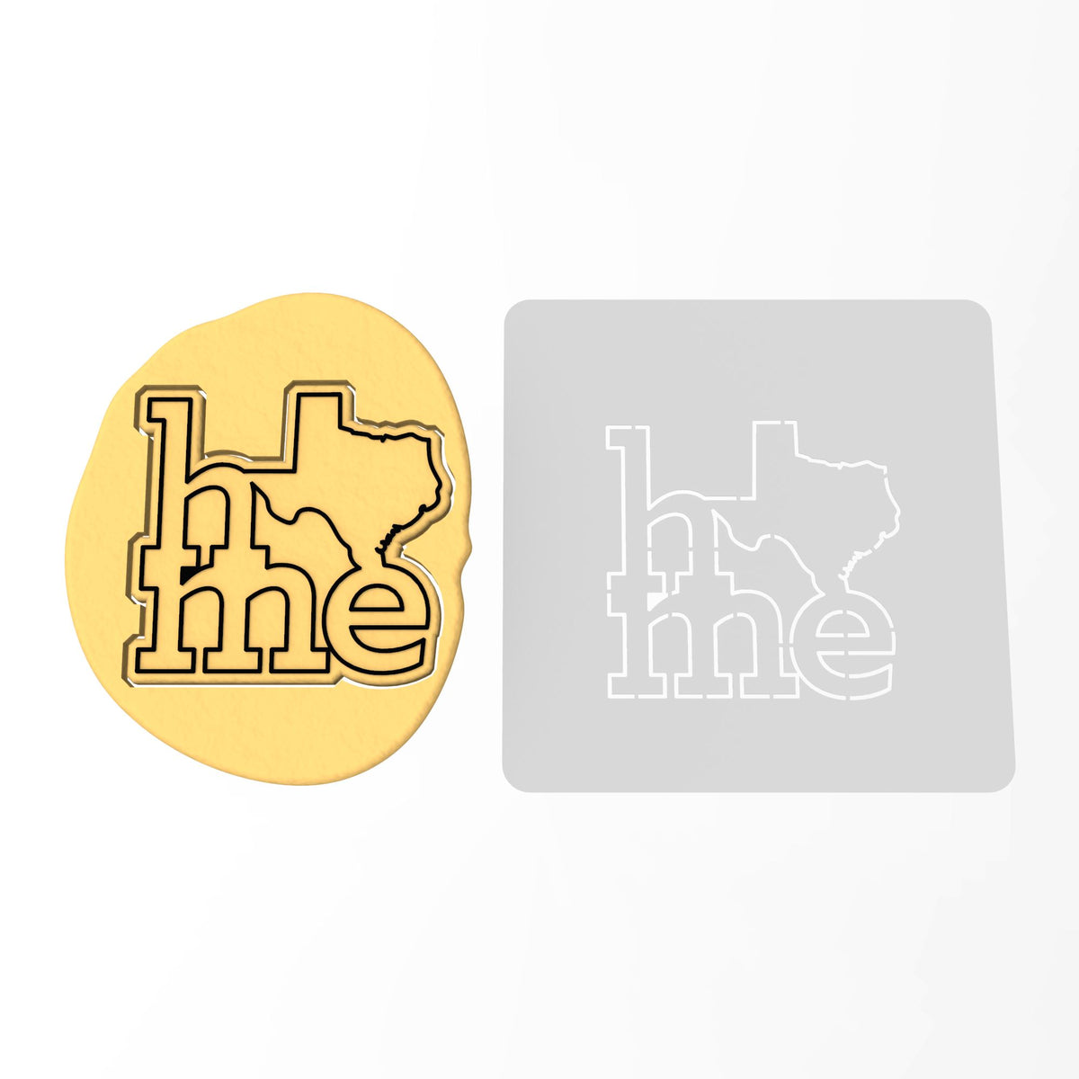 Texas Home Cookie Cutter | Stamp | Stencil #1
