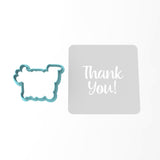 Thank You Cookie Cutter | Stamp | Stencil #1