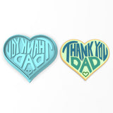 Thank You Dad Cookie Cutter | Stamp | Stencil #1