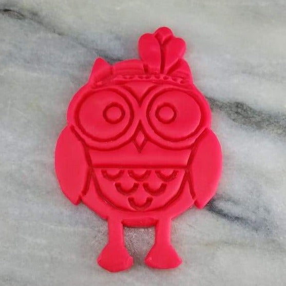 Thanksgiving Native Owl Cookie Cutter  Outline & Stamp #2