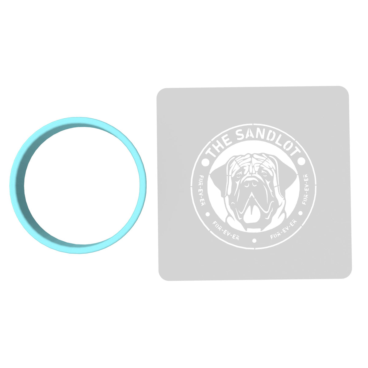 The Beast Sandlot Forever Cookie Cutter | Stamp | Stencil #1 4th of july Cookie Cutter Lady MINI - 2 Inches (5cm) **BUNDLE** Cutter + Stencil 