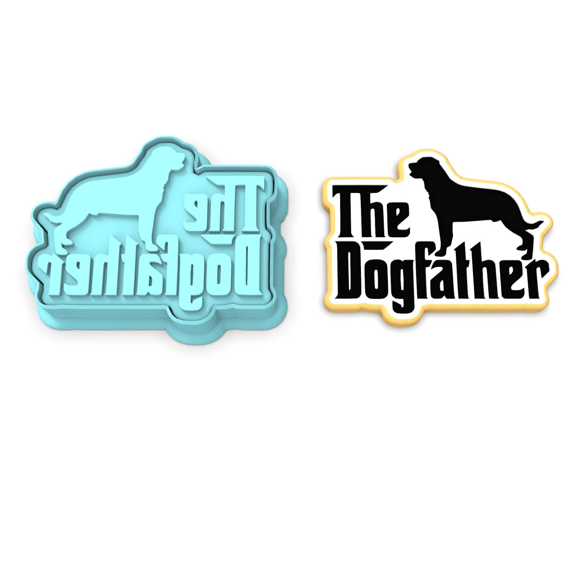 The Dog Father Cookie Cutter | Stamp | Stencil #1