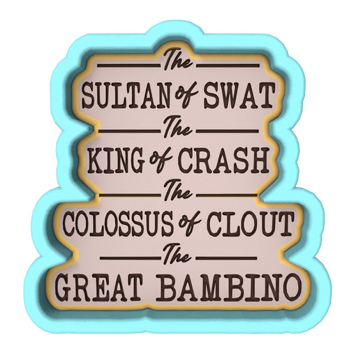 The Great Bambino Cookie Cutter | Stamp | Stencil #1 4th of july Cookie Cutter Lady 
