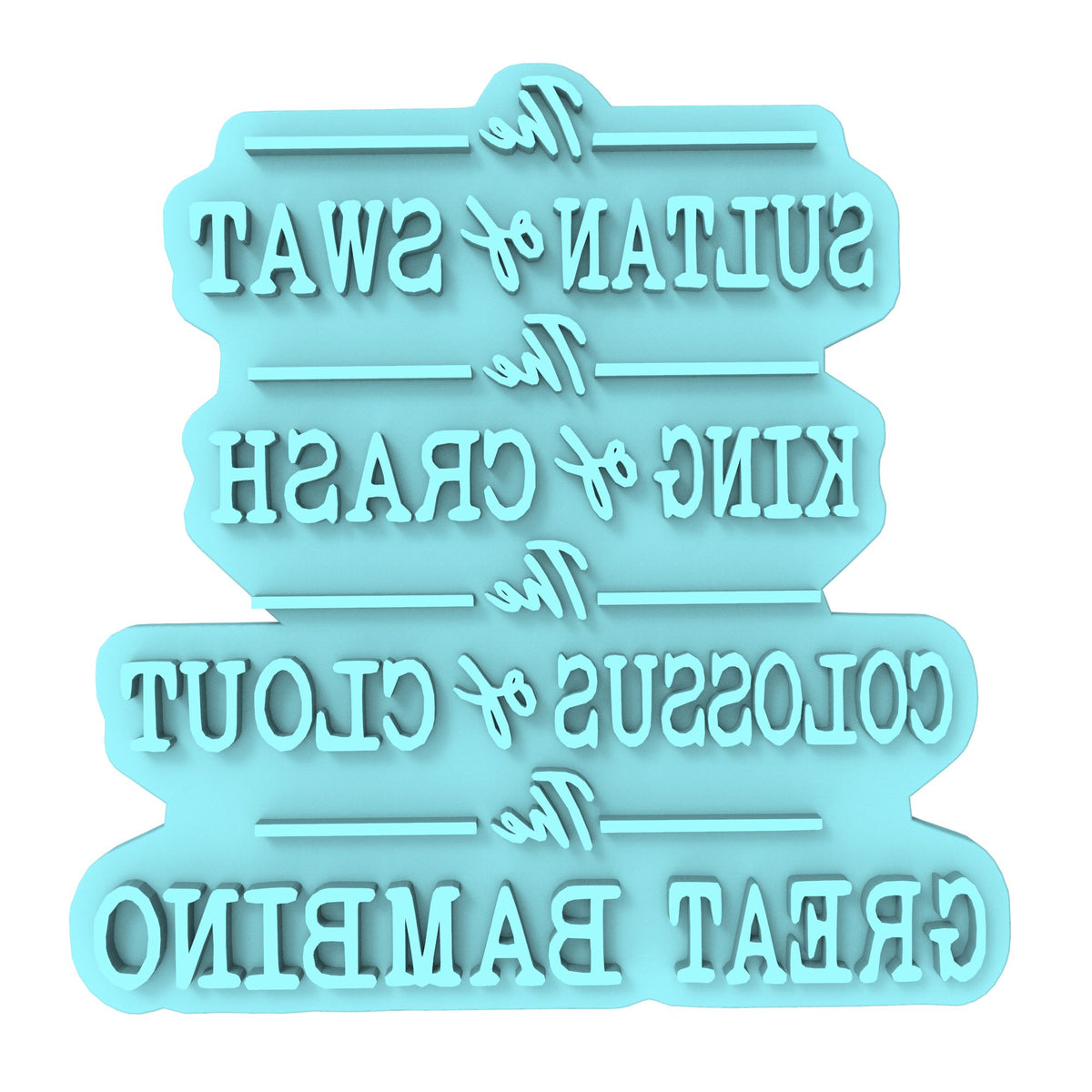 The Great Bambino Cookie Cutter | Stamp | Stencil #1 4th of july Cookie Cutter Lady MINI - 2 Inches (5cm) Stamp ONLY 