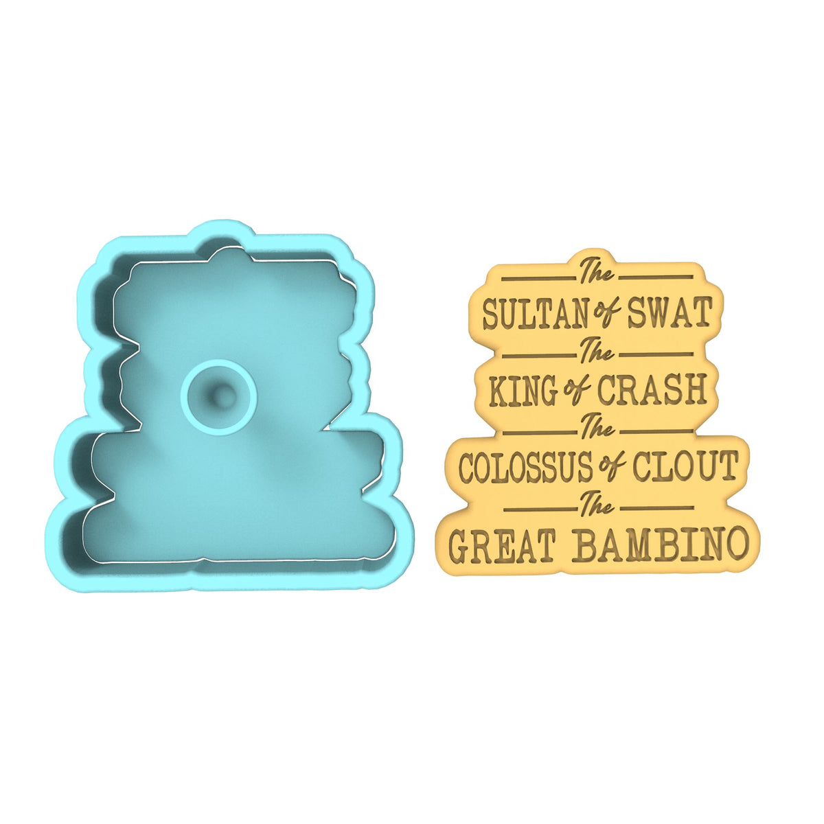 The Great Bambino Cookie Cutter | Stamp | Stencil #1 4th of july Cookie Cutter Lady 