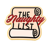 The Naughty List Cookie Cutter | Stamp | Stencil