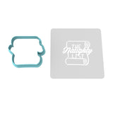 The Naughty List Cookie Cutter | Stamp | Stencil Xmas / Winter / NYE Cookie Cutter Lady MINI - 2 Inches (5cm) **BUNDLE** Cutter + Stencil 