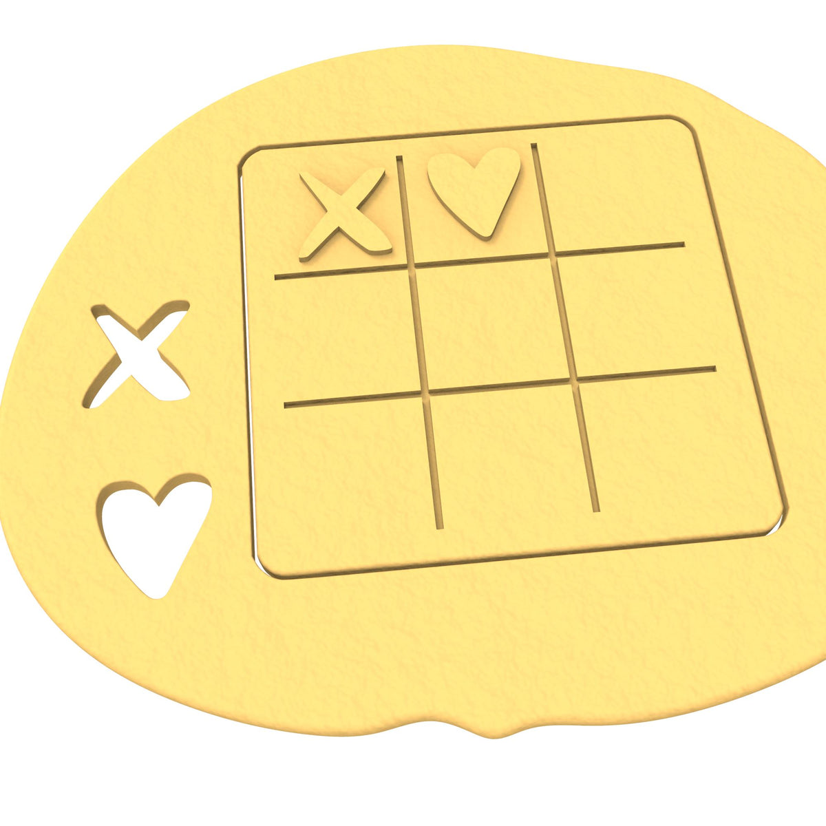 Tic Tac Toe Board Cookie Cutter & Stamp Set Wedding / Baby / V Day Cookie Cutter Lady 