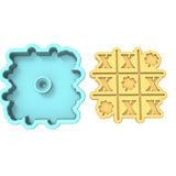 Tic Tac Toe Clover Cookie Cutter | Stamp | Stencil #1 Cookie Cutter Lady 