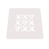 Tic Tac Toe Love Cookie Cutter | Stamp | Stencil #1 Wedding / Baby / V Day Cookie Cutter Lady MINI - 2 Inches (5cm) Stencil ONLY 