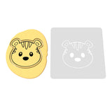 Tiger Face Cookie Cutter | Stamp | Outline #3