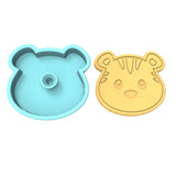 Tiger Face Cookie Cutter | Stamp | Outline #3